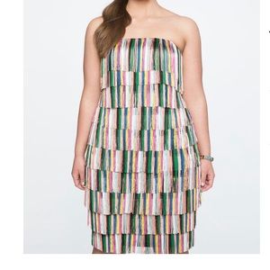 ELOQUII layered fringe dress size 24
